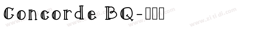 Concorde BQ字体转换